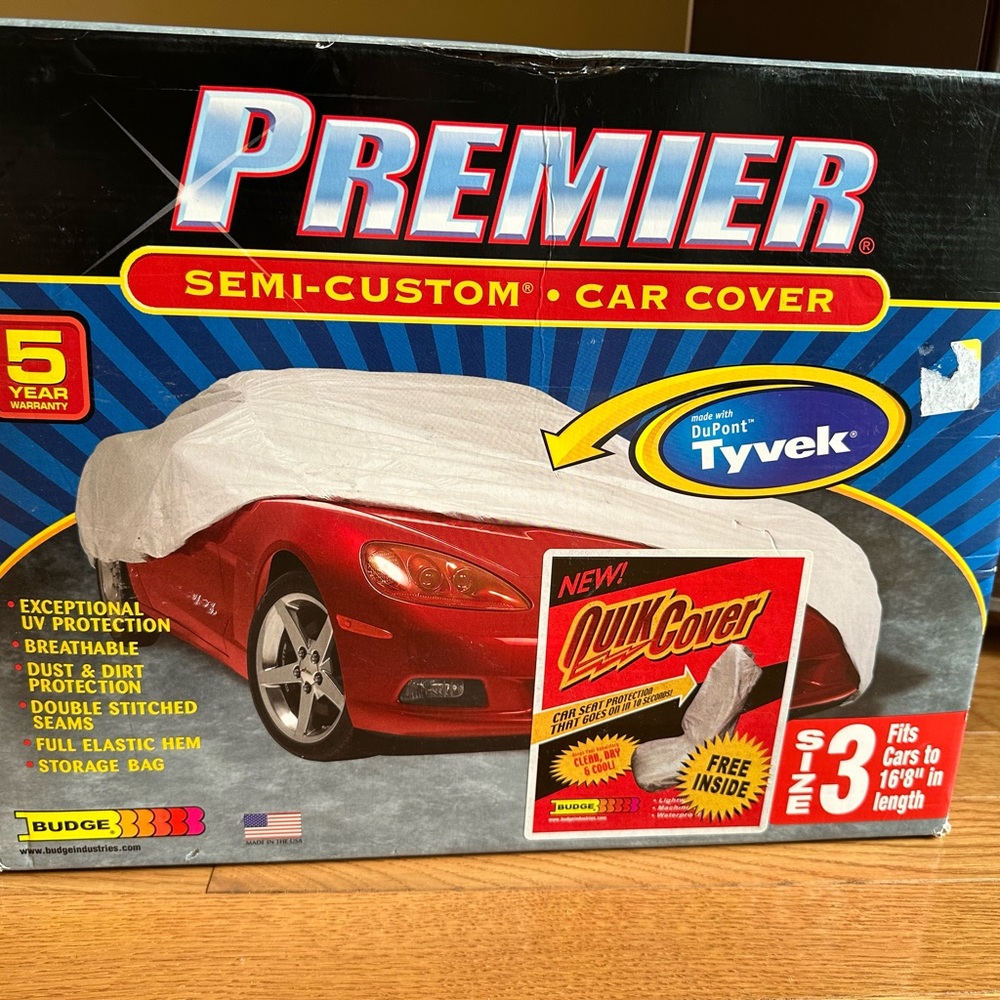 Budge Car Cover- Premier Semi custom car cover Size 3